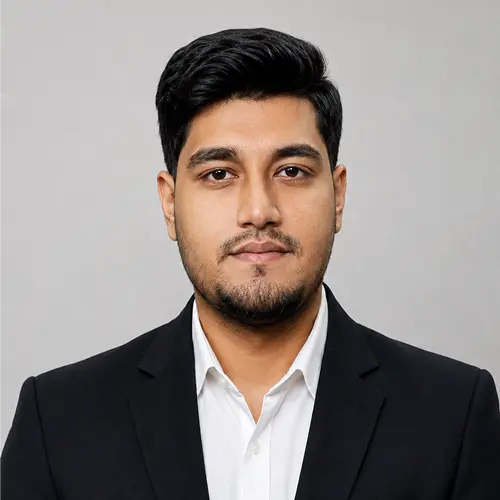 Professional male student portrait